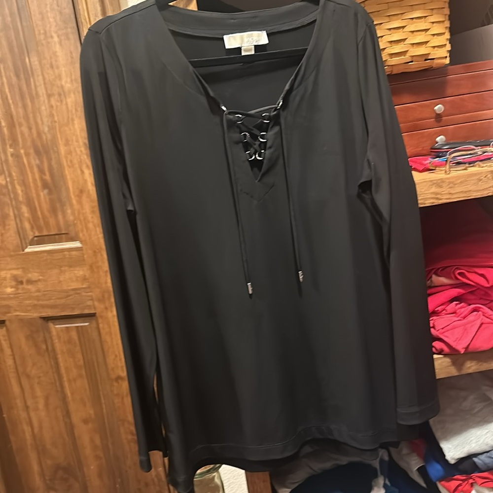Michael kors blouse. Cute lace up front